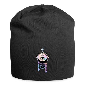 Symbole mystique de l’œil ésotérique - Bonnet en jersey - noir - Devant