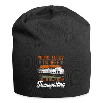 Freight Diesel Train Driver - Jersey Beanie - black - Front