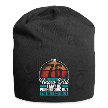 76 Birthday Idea Men Birthdays Funny 76 Year Old - Jersey-Beanie - Schwarz - Vorne