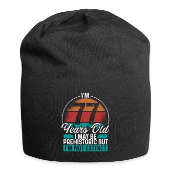 77 Birthday Idea Men Birthdays Funny 77 Year Old - Jersey Beanie - black - Front