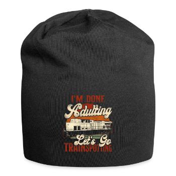 Freight Diesel Train Driver - Jersey Beanie - black - Front