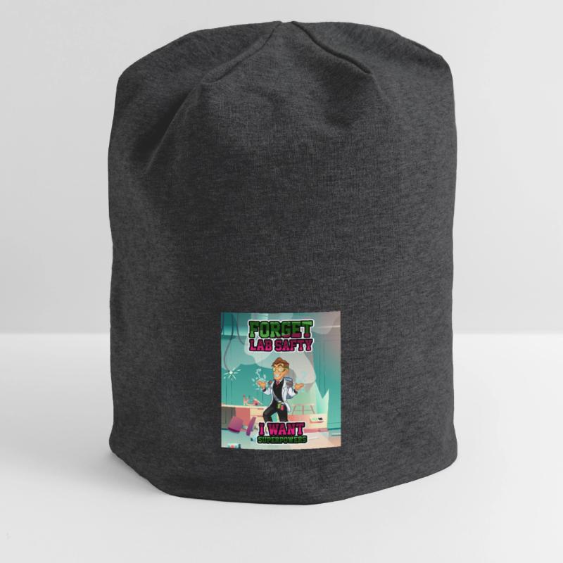 Forget Lab Safty Superpowers Chemist Jersey Beanie