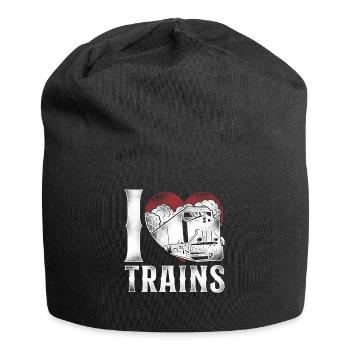 Freight Diesel Train Driver - Jersey Beanie - black - Front