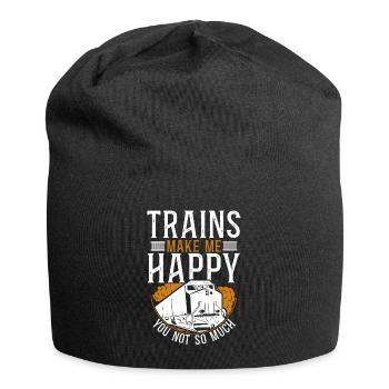 Freight Diesel Train Driver - Jersey Beanie - black - Front