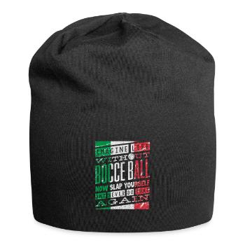 Bocce Ball Player Boules Image Life Without Bocce - Jersey-Beanie - Schwarz - Vorne