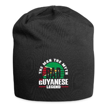 Guyana Guyanese Guyana Flag Father - Jersey Beanie - black - Front
