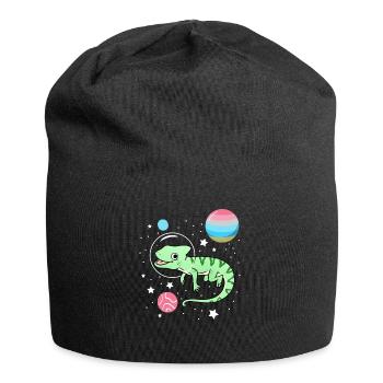 Caméléon Astronaute Genderflux Pride - Bonnet en jersey - noir - Devant