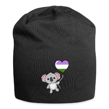 Koala Heart Balloon Genderqueer Pride - Bonnet en jersey - noir - Devant