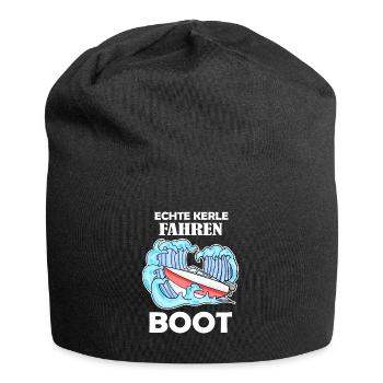 Boote Motorboot Kapitän Boot Seefahrt Geschenk - Jersey-Beanie - Schwarz - Vorne