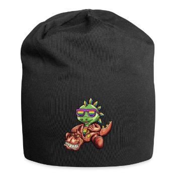 LGBTQ - Dinosaur - T-Rex Wearing Dino Costume - Jersey-Beanie - Schwarz - Vorne