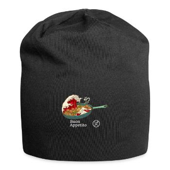 Spaghetti Bolognese - Italian Noodles - Japanese R - Jersey-Beanie - Schwarz - Vorne