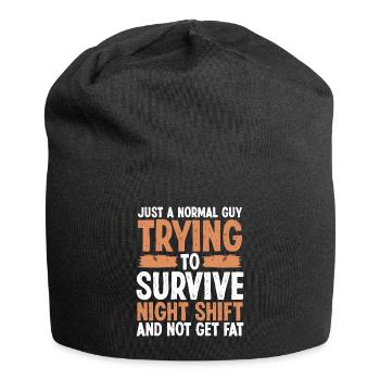 Factory Worker Night Shift Production Worker - Jersey Beanie - black - Front