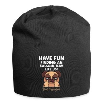 Jobwechsel Kollege Abschied neuer Job - Jersey-Beanie - Schwarz - Vorne