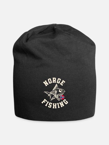 Norwegen Angeltour Angeln Angler Fischen - Jersey-Beanie - Schwarz