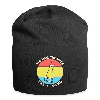 Retro The Man The Myth The Legend Queen Chess - Jersey-Beanie - Schwarz - Vorne