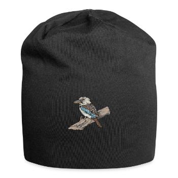 Kookaburra I Eisvogel Naturschutz für Ornithologe - Jersey-Beanie - Schwarz - Vorne