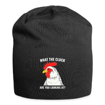 Hühnerzüchter Lustig Hinterhof Hühnerzüchter - Jersey-Beanie - Schwarz - Vorne