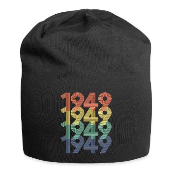 1949 75. Geburtstag Männer Frauen 75 Jahre alt Jahrgang - Jersey-Beanie - Schwarz - Vorne