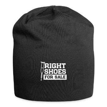 Right Shoes For Sale Amputation Walking Stick - Jersey Beanie - black - Front