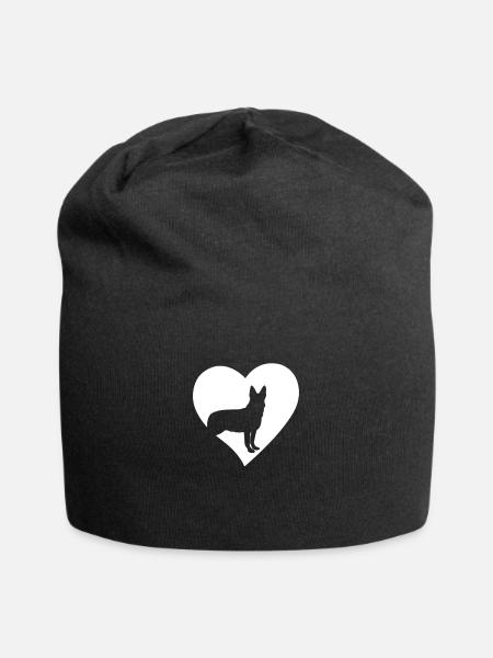 Deutscher Schäferhund Hundebesitzer Geschenk - Jersey-Beanie - Schwarz