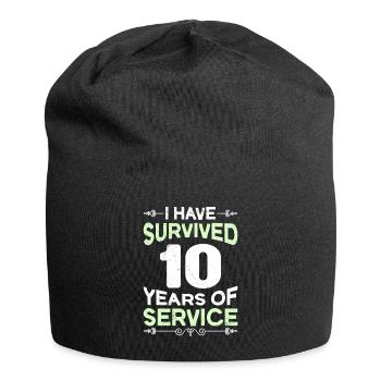 Anniversaire de service 10 ans de service - Bonnet en jersey - noir - Devant