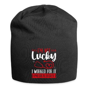 Medical School Graduation Medical Student Graduate - Jersey Beanie - black - Front