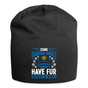 Berger Allemand Police Chien Propriétaire Police Animal - Bonnet en jersey - noir - Devant