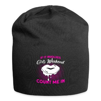 Maid of Honor Girls Evening Party Ladies Gift - Jersey Beanie - black - Front
