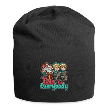 Christmas Design for a Xmas Cat Lover - Jersey-Beanie - Schwarz - Vorne