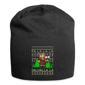 Xmas Valhalla Ugly Christmas Design for a Norse - Jersey-Beanie - Schwarz - Vorne