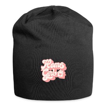 Home Mädchen lustiges Geschenk für Immobilienmaklerbüro - Jersey-Beanie - Schwarz - Vorne
