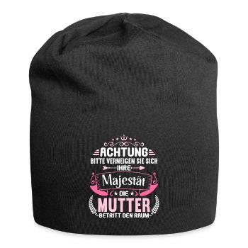 Bitte verneigenMutter betritt Raum Mama Mami - Jersey-Beanie - Schwarz - Vorne