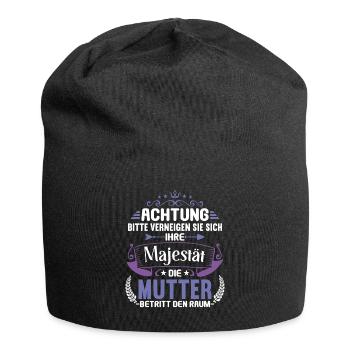 Bitte verneigenMutter betritt Raum Mama Mami - Jersey-Beanie - Schwarz - Vorne