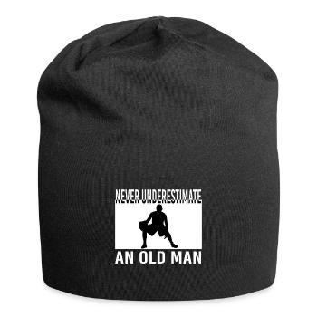 Proud Basketball Player An Old Man Gift Idea - Jersey-Beanie - Schwarz - Vorne