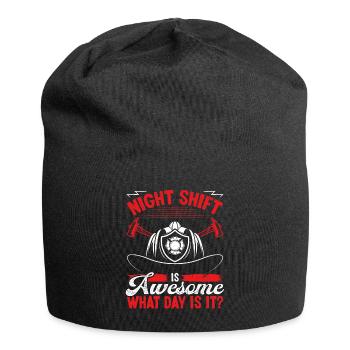 Night Shift Firefighter Volunteer Fire Pants - Jersey Beanie - black - Front