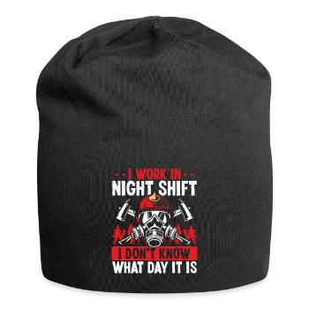 Firefighter What day is it Night Shift Fire Truck - Jersey-Beanie - Schwarz - Vorne