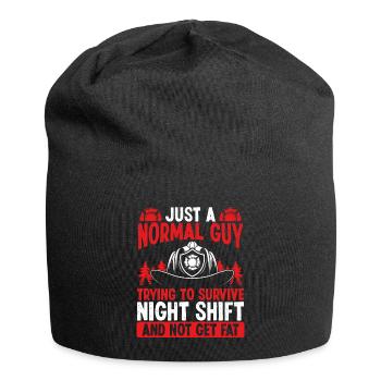 Night Shift Firefighter Normal Guy Volunteer - Jersey Beanie - black - Front