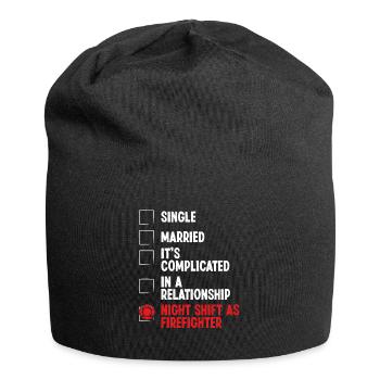 Relation pompier de nuitStatut pompier - Bonnet en jersey - noir - Devant