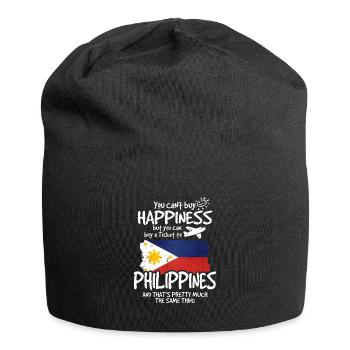Philippinen - Jersey-Beanie - Schwarz - Vorne