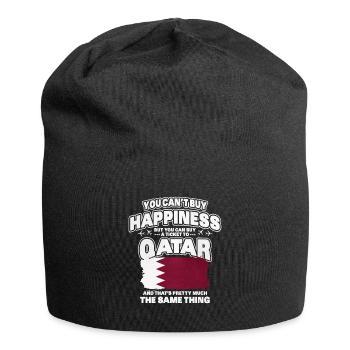 Katar - Jersey-Beanie - Schwarz - Vorne
