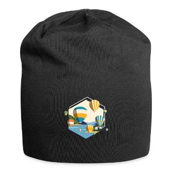 Vol en montgolfière - Bonnet en jersey - noir - Devant