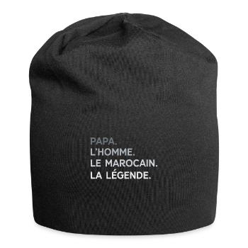 Papa Marocain L'Homme La Légende Cadeau Maroc - Bonnet en jersey - noir - Devant