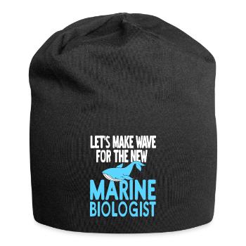 Let's Make Wave For The New Marine Biologist - Jersey Beanie - black - Front