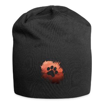 Paw Print Galaxy Dogs Dog Lovers Gassi - Jersey Beanie - black - Front