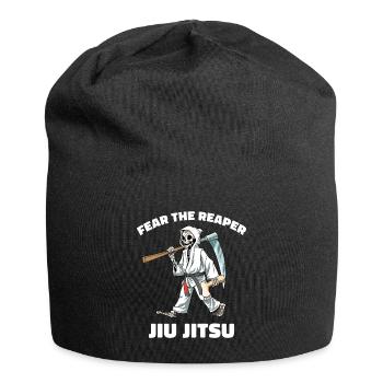 Lustiger Jiu Jitsu Sensenmann - Lustige Fußsperren - Jersey-Beanie - Schwarz - Vorne