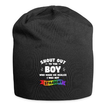 Shout Out To The Boy Who Made Me Realize I Was Not - Jersey-Beanie - Schwarz - Vorne