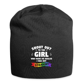 Shout Out To The Girl Who Made Me Realize I Was - Jersey-Beanie - Schwarz - Vorne