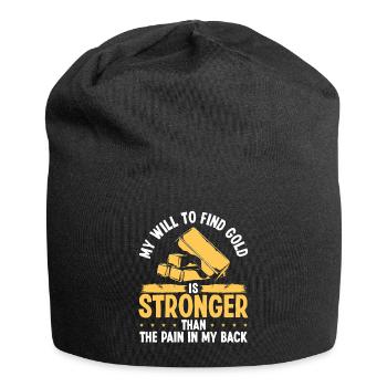Gold Panner Back Pain Gold Miner Gold Prospector - Jersey-Beanie - Schwarz - Vorne