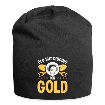 Gold Miner Old but digging for Gold Prospector - Jersey-Beanie - Schwarz - Vorne