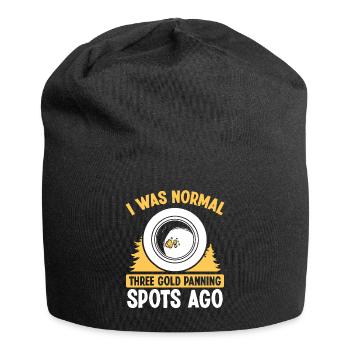 Gold Panning Spot Prospector Gold Panner Miner - Jersey-Beanie - Schwarz - Vorne